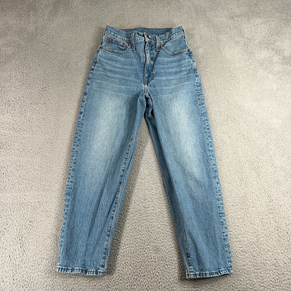 Madewell Jeans Womens 25 Blue Denim Balloon Barrel High Waisted Preppy Retro